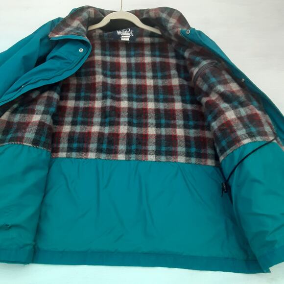 Vintage Woolrich Jacket Size L Blue Parka Wool Blanket Lined USA Made Chore - Picture 6 of 12
